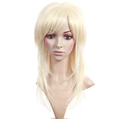 China Other Long Party Costume Light Gold Hair Beauty Girls Blonde Wig for sale