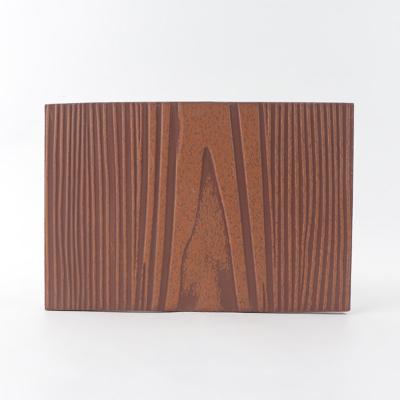 China Modern Grade A1 Wood Grain Fiber Cement House Cladding Exterior Wall For Outdoor Landscape House for sale