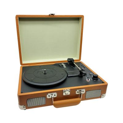 China WIRELESS USB VINYL PLAYER Turntable Player With Retro Handle Multiple Wireless USB Modern Phonograph Towel Portable Vinyl Player for sale