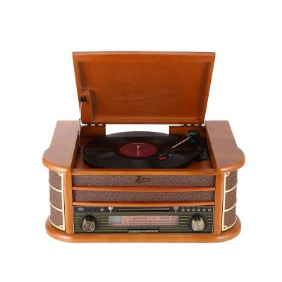 China Wireless USB VINYL PLAYER Vintage Design EQ Phonograph PC Link 3 Speed LP Turntable Record Vinyl Player for sale