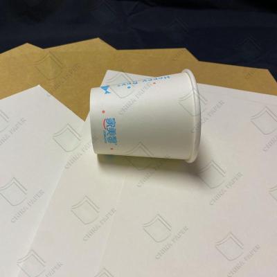 China Thermal Stable Clay Coated Paper For Hot And Cold Beverage Dual Use for sale