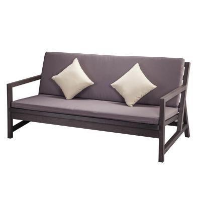 China eco-friendly modern luxury garden furniture outdoor sofa aluminum cheap outdoor sofa synthetic teak sofa set 2 seater for sale