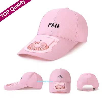 China Hot Sale New Arrival Hat Fan Sun Hats With 3 Speed USB Charging w/ 500mAh Battery Hat Fans For Kid for sale