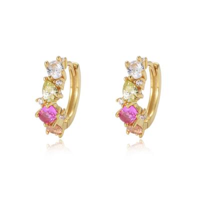 China New Design Fairy Earrings CLASSIC Ladies S925 Sterling Silver Color Zircon Earrings for sale