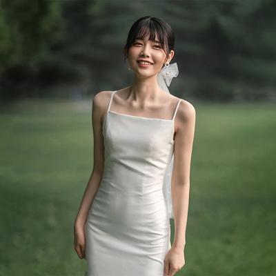 China Breathable Fresh And Simple Sexy Backless Wedding Dress Bridal Gowns Bride Evening Dresses Wedding Dress for sale