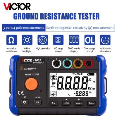 China Medida verdadeira do método de Polo 4 Polo do verificador 3 da resistência de terra da C.A. RMS Digital à venda