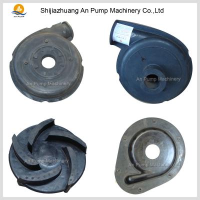 China Centrifugal Rubber Material Pump Parts for sale