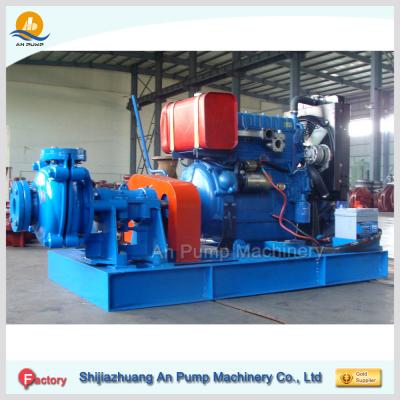 China 40 kw 3 inch rubber liner centrifugal slurry pump for sale