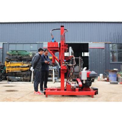 China Construction works Competitive Price Custom Drill Trailed Tires Manual Water Well Drilling Machine for sale