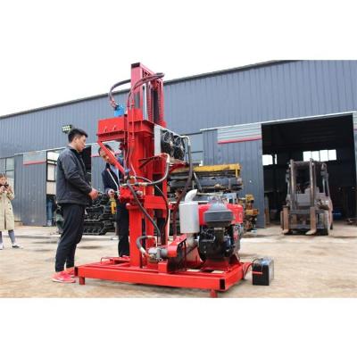 China Construction works China Supplier Good Price Custom Drill Trailed Tires Small Bore Well Drilling Machine for sale