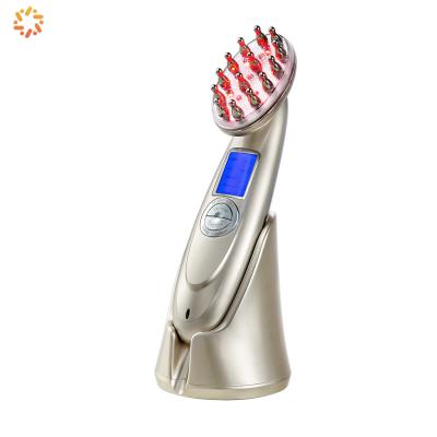 China Red Light Home Therapy Hair Regrowth Comb Microcurrent Photon Laser Brush Hair Loss Comb Electric Hair Growth Head Massage for sale