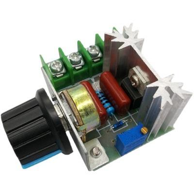 China 2000W Imported Thyristor High Power Electronic Voltage Regulator Dimming Speed Temperature Regulation Motor Governor Module 2000W for sale