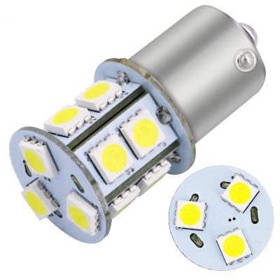 China Factory wholesale price 1156 S25 Ba15s turn signal light led 5050 13SMD auto bulbs 12V 1157 3156 DJ201 turn signal light for sale