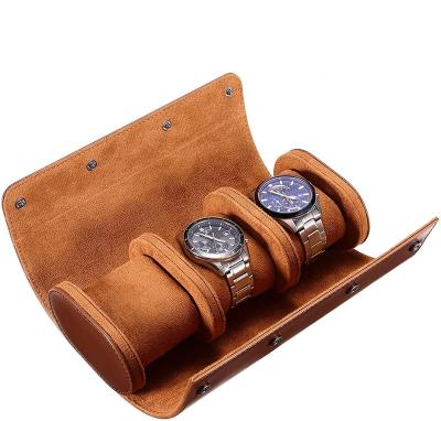 China Wholesale Leather Watch Box 3 Slots With Custom Logo for sale