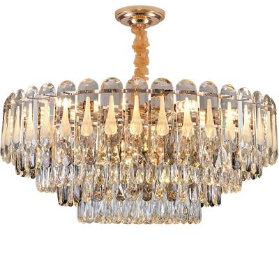 China Modern Modern Hotel Style For Decorative Hanging Light Crystal Light Modern Decoration Fashion Gold Store for sale