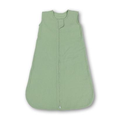 China Interlock Breathable Zipper 100% Cotton Baby Single Layer Organic Sleeping Bag for sale