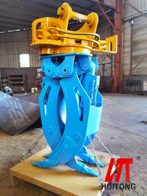 China Attachment 30 Ton Excavator Grapple Hydraulic Grapple HD430/PC300/EX300 Excavator Rotating Sorting Grapple for sale
