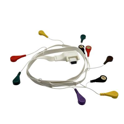 Cina 10 Cable Holter ECG del paziente per Mortara T12 10PIN in vendita