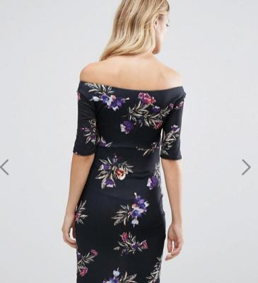 China Vestido de maternidade maxi à moda de Bardot do envoltório, fora do vestido de maternidade do ombro à venda