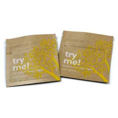 China Eco Friendly Moisture Proof Biodegradable Empty Sachet Sunscreen Cosmetic Foil Packaging Foil Bag for sale