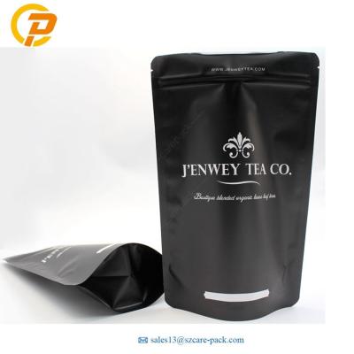 China Recyclable Custom Printing Stand Up Pouch Empty Tea Pouches Aluminum Foil Packaging for sale