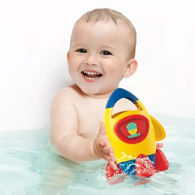 China Water Tool Baby Game Water Bath Spray Toys Spinning Rocket Purling Shower Play Set for Fun Bath Time Activities for sale