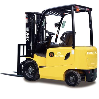 China Hydraulic Lifting Systems 6m Height 2.5 Ton Electric Forklift With Triple Mast for sale