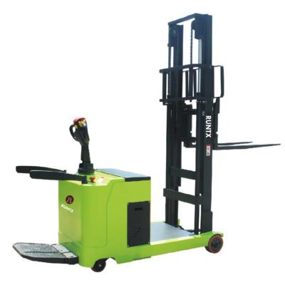 China Garment Shops RUNTX Balanced Type Pallet Stacker 1500kgs 2000kgs 2500kgs Load Capacity Weight Electric Forklift for sale