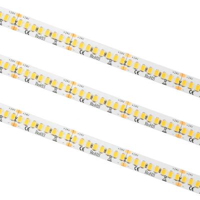 China Hotel /Bar High Quality Cheap Price High Lumen 70 /126/144/182/192/240LED Strip Light DC12/24V CRI 90 Dotless 180degree Angle for sale