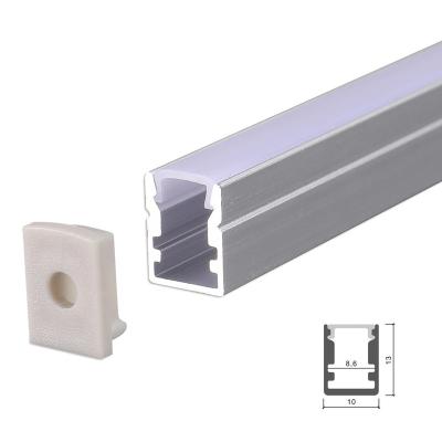China Heat-resistance 10x13mm LED Aluminum Profiles Sliver Linear Led Aluminum Profile for LED Strip Aluminum Channel for sale