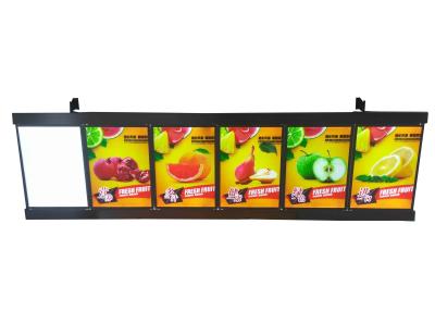 China 185X60cm conduziu imagens rápidas da caixa do sinal da exposição do menu de sistema da exposição da placa do menu 5 à venda