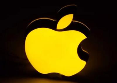 China Letras internas impermeáveis do sinal do diodo emissor de luz, letras acrílicas amarelas de APPLE para sinais exteriores à venda