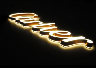 China Letras internas polis do sinal das letras do sinal 3d/diodo emissor de luz com Frontlit & Backlit para o tipo da joia de Cartier à venda