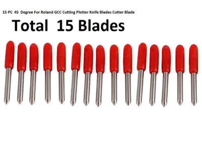중국 공구, 45° 빨간 15pcs Roland GCC Cricut 절단 도형기를 만드는 표준 표시 판매용