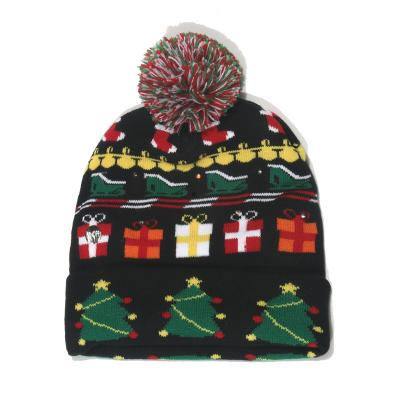 China COMMON High Quality Winter Warmth Hats Thick Woolen Knitted Women Hat Winter Beanie Hats With Pom for sale