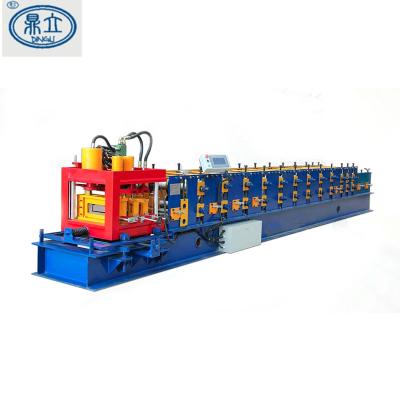 China Building Material Shops Construction Steel C Purlin Cold Roll Forming Machine With Hydraulic Cutter for sale