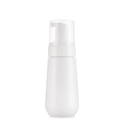 China 150ML Cute shape ODM White Round Foaming Cleanser Bottle for kids for sale