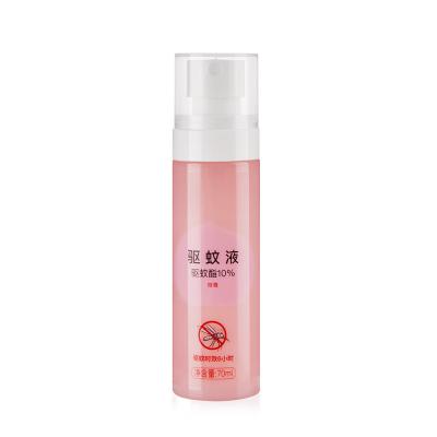 China 60ML Cylindrical Fine Mist Plastic Spray Bottles For Mosquito Repellent for sale