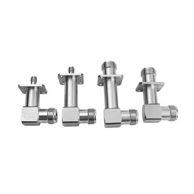 China 90 Degree Flanged Joint Copper-made S In N Connector For Drone System Device for sale