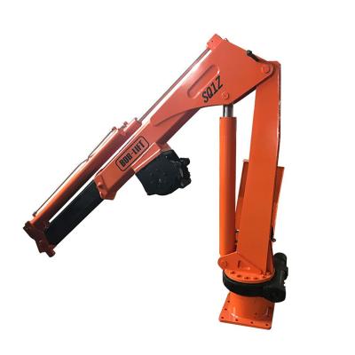 China Jib Crane 1 Ton Pressure Arm Electric Hydraulic Ship Telescopic Small Marine Crane for sale