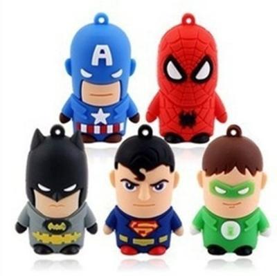 China Superman 4GB 8GB 64GB Flash Drives USB Flash Drives 2.0 Bulk Arrow Cheap Bulk Green Silicone Silicone PVC Silicone PVC Gifts USB Driver For Batman for sale
