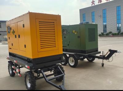China 60kW 75kVA 80kW 100kVA Generador móvil de remolque diesel y sistema de enfriamiento por agua personalizable para un rendimiento óptimo en venta