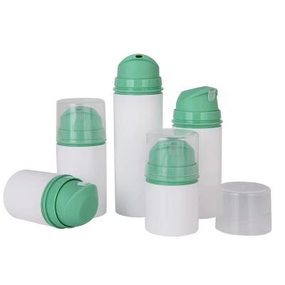 China Custom Design Vacuum Design Refillable Airless Plastic Bottle 35/50/75/100/150ml Empty Body Lotion Bottle for sale