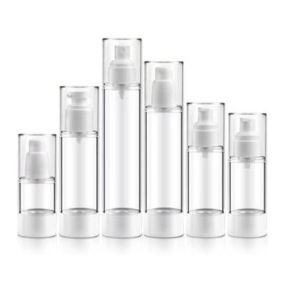 China 30Ml 15Ml 50Ml Cosmetic Airless Bottle High Quality Custom Made Airless Pump Bottle Lightweight/Environmental Friendly/Durable for sale