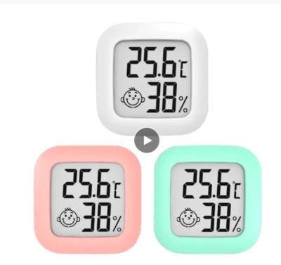 China Mini Indoor LCD Digital Room Thermometer Hygrometer Gauge Sensor Humidity Meter for sale