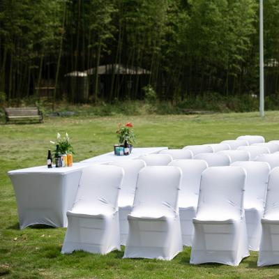 China Foldable Events Wedding Rectangular White Portable Outdoor Plastic Folding Mesa Table Plegable Camping Picnic Folding for sale