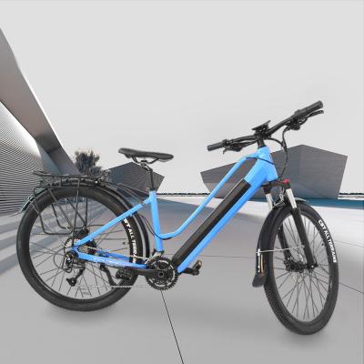 China 700c 7 Speed Aluminum Alloy City Electric Bike 48V 1000W Leisure Electric Urban Electric Bicycle With Customizable Headlights for sale