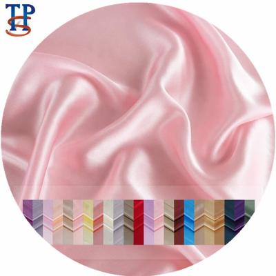 China Simple Solid Plain Dyed Mulberry 100% Pure Silk Satin Fabric for sale