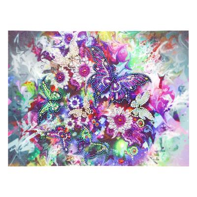 China Home decoration; gifts ; wedding special 5D decoration living room art diamond embroidery decoration butterfly flower diamond painting for sale