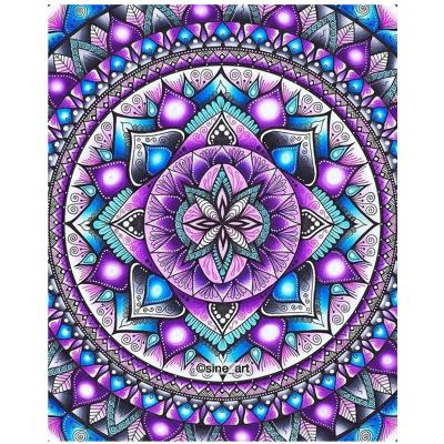 China Home decoration; gifts ; Wedding Full Diamond 5D Round Decoration Diamond Painting Mandala DIY Embroidery Painting Crafts for sale